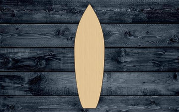 Surfboard Board Surf Shape Silhouette Blank Unpainted Wood Cutout Sign 1/4 inch thick