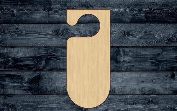 Tag Door Warning Wood Cutout Shape Silhouette Blank Unpainted Sign 1/4 inch thick