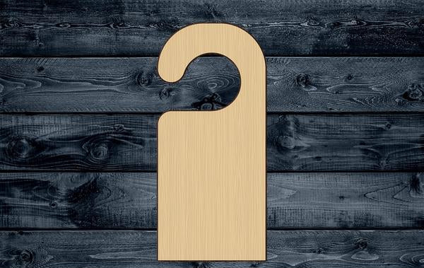 Tag Door Warning Wood Cutout Shape Silhouette Blank Unpainted Sign 1/4 inch thick