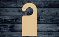 Tag Door Warning Wood Cutout Shape Silhouette Blank Unpainted Sign 1/4 inch thick