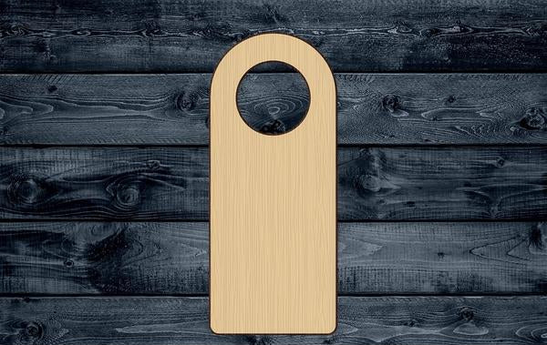Tag Door Warning Wood Cutout Shape Silhouette Blank Unpainted Sign 1/4 inch thick