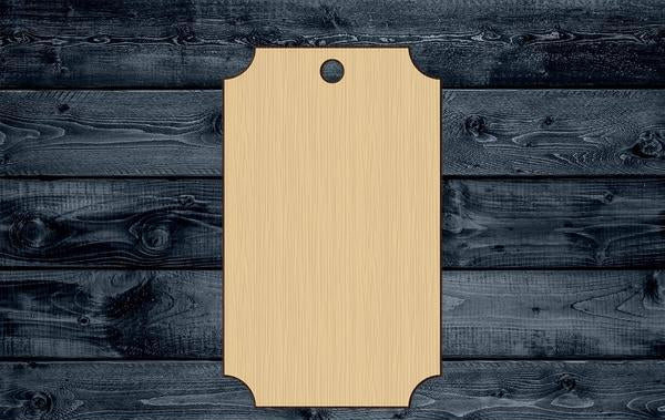 Tag Price Product Wood Cutout Shape Silhouette Blank Unpainted Sign 1/4 inch thick