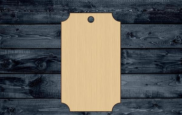 Tag Price Product Wood Cutout Shape Silhouette Blank Unpainted Sign 1/4 inch thick
