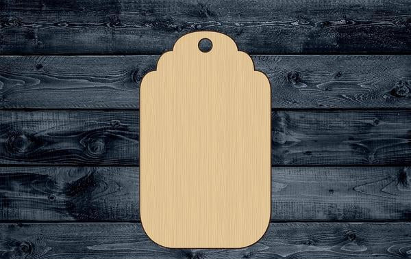 Tag Price Product Wood Cutout Shape Silhouette Blank Unpainted Sign 1/4 inch thick