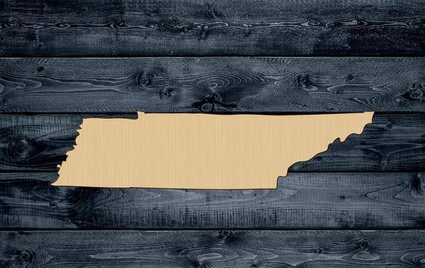 Tennessee State Wood Cutout Shape Silhouette Blank Unpainted Sign 1/4 inch thick