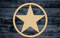 Texas Lone Star Wood Cutout Shape Silhouette Blank Unpainted Sign 1/4 inch thick