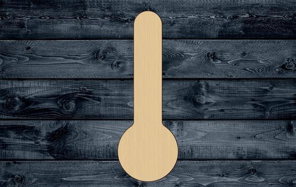 Thermometer Instrument Wood Cutout Shape Silhouette Blank Unpainted Sign 1/4 inch thick