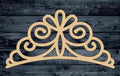 Tiara Crown Princess Wood Cutout Party Shape Blank Unpainted Sign 1/4 inch thick