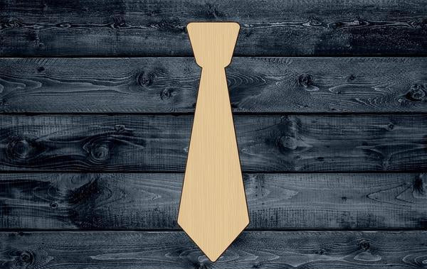 Tie Men Wood Cutout Shape Silhouette Blank Unpainted Sign 1/4 inch thick