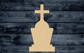 Tombstone Halloween Grave Wood Cutout Shape Silhouette Blank Unpainted Sign 1/4 inch thick