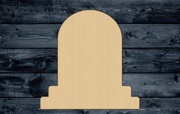 Tombstone Halloween Grave Wood Cutout Shape Silhouette Blank Unpainted Sign 1/4 inch thick