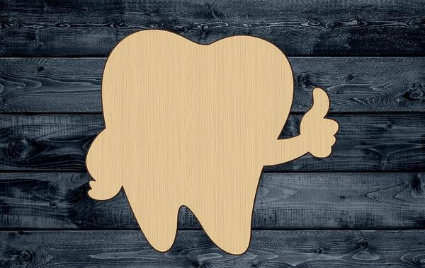 Tooth Baby Dentist Wood Cutout Shape Silhouette Blank Unpainted Sign 1/4 inch thick