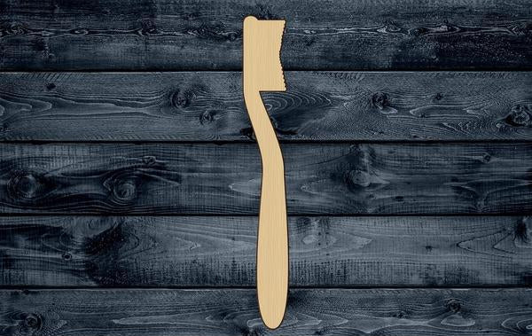 Toothbrush Brush Wood Cutout Shape Silhouette Blank Unpainted Sign 1/4 inch thick