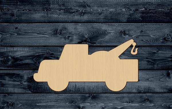Tow Car Toy Truck Wood Cutout Party Shape Blank Unpainted Sign 1/4 inch thick