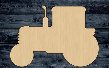 Tractor Farm Wood Cutout Shape Silhouette Blank Unpainted Sign 1/4 inch thick