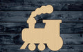 Train Locomotive Steam Wood Cutout Silhouette Blank Unpainted Sign 1/4 inch thick