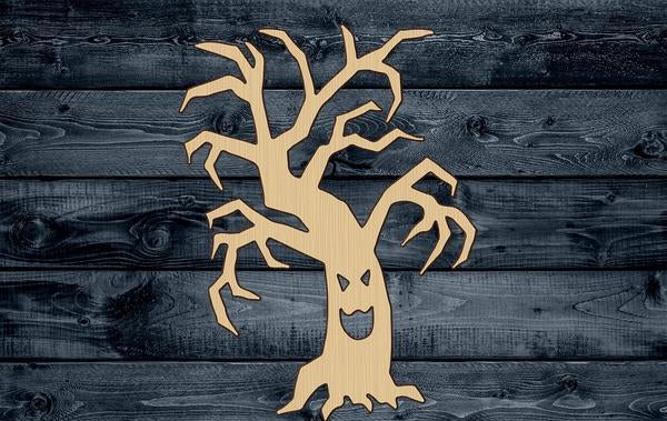 Tree Scary Dead Halloween Wood Cutout Shape Silhouette Blank Unpainted Sign 1/4 inch thick