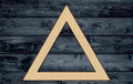 Triangle Empty Wood Cutout Shape Silhouette Blank Unpainted Sign 1/4 inch thick
