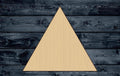 Triangle Wood Cutout Shape Silhouette Blank Unpainted Sign 1/4 inch thick