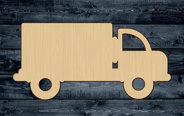 Truck Car Wheeler Shape Silhouette Blank Unpainted Wood Cutout Sign 1/4 inch thick