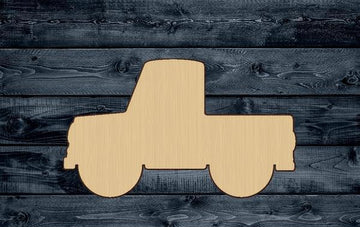 Truck Car Wood Cutout Shape Silhouette Blank Unpainted Sign 1/4 inch thick