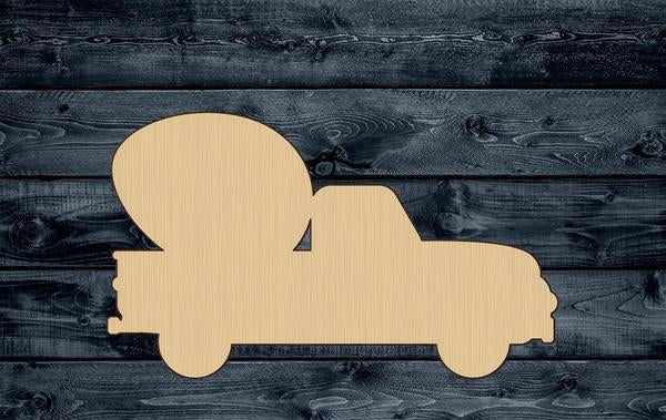 Truck Egg Easter Wood Cutout Shape Silhouette Blank Unpainted Sign 1/4 inch thick