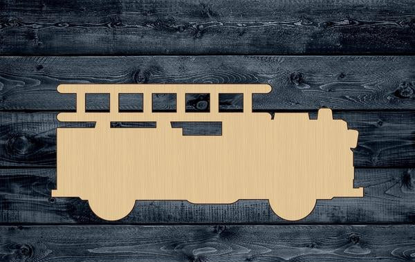 Truck Firefighter Car Wood Cutout Shape Silhouette Blank Unpainted Sign 1/4 inch thick
