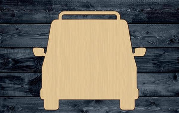 Truck Front Wood Cutout Shape Silhouette Blank Unpainted Sign 1/4 inch thick