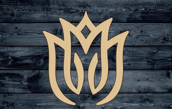 Tulip Stylized Flower Wood Cutout Silhouette Blank Unpainted Sign 1/4 inch thick