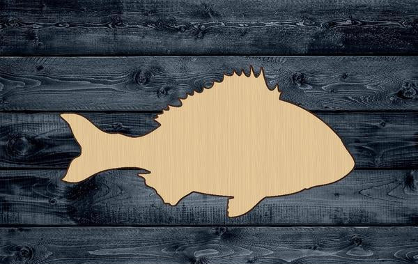 Tuna Fish Ocean Wood Cutout Shape Silhouette Blank Unpainted Sign 1/4 inch thick