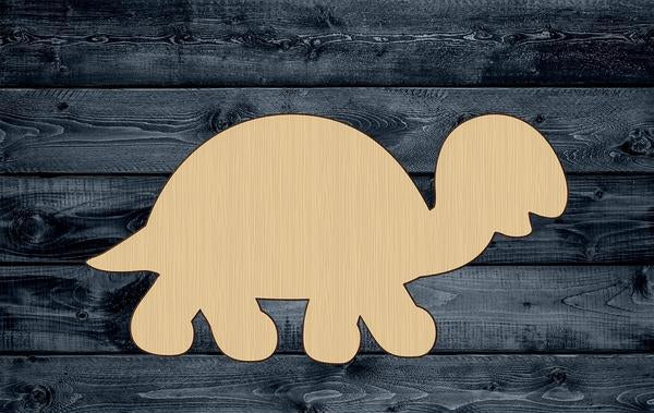 Turtle Reptile Wood Cutout Shape Silhouette Blank Unpainted Sign 1/4 inch thick