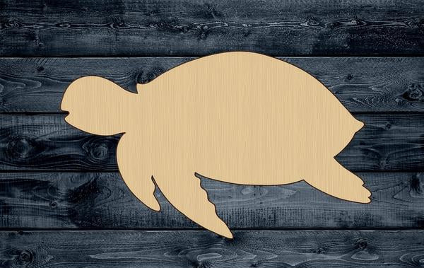 Turtle Sea Ocean Animal Wood Cutout Shape Blank Unpainted Sign 1/4 inch thick