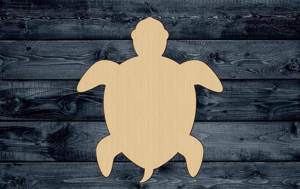 Turtle Wood Cutout Sea Ocean Animal Shape Silhouette Blank Unpainted Sign 1/4 inch thick