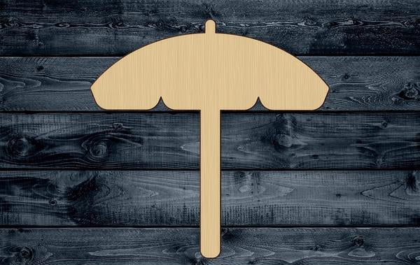 Umbrella Beach Sun Beach Rain Wood Cutout Shape Blank Unpainted Sign 1/4 inch thick