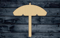 Umbrella Beach Sun Beach Rain Wood Cutout Shape Blank Unpainted Sign 1/4 inch thick