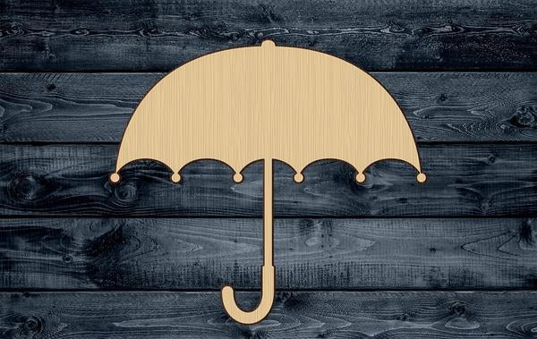 Umbrella Protection Weather Rain Wood Cutout Shape Blank Unpainted Sign 1/4 inch thick