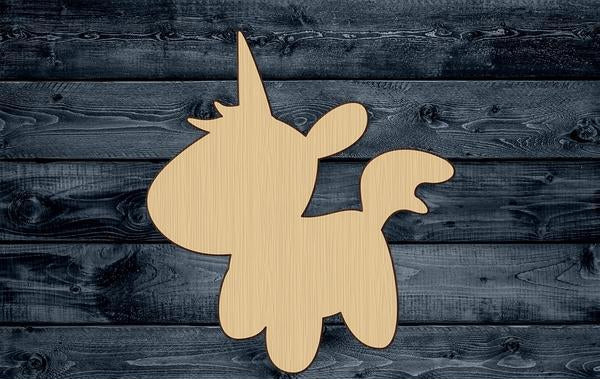 Unicorn Baby Toy Wood Cutout Silhouette Blank Unpainted Sign 1/4 inch thick