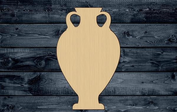 Vase Ancient Wood Cutout Shape Silhouette Blank Unpainted Sign 1/4 inch thick
