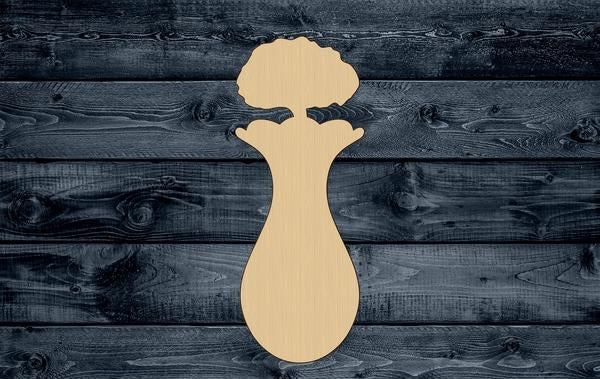 Vase Flower Bouquet Wood Cutout Shape Silhouette Blank Unpainted Sign 1/4 inch thick