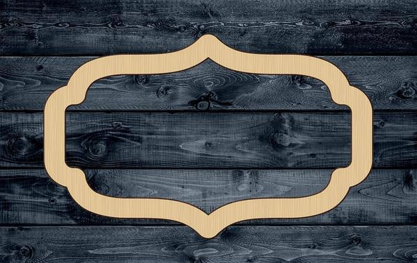 Vintage Frame Shape Blank Unpainted Wood Cutout Sign 1/4 inch thick