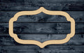 Vintage Frame Shape Blank Unpainted Wood Cutout Sign 1/4 inch thick