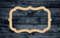 Vintage Frame Shape Blank Unpainted Wood Cutout Sign 1/4 inch thick