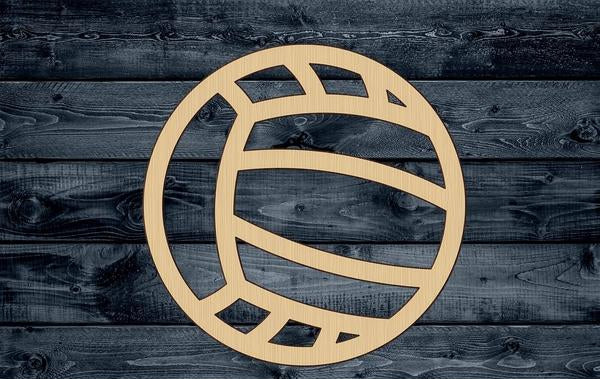 Volleyball Ball Sport Wood Cutout Shape Silhouette Blank Unpainted Sign 1/4 inch thick
