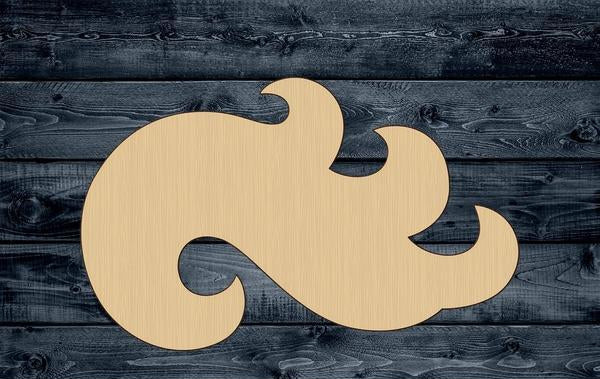 Wave Tide Ocean Wood Cutout Shape Silhouette Blank Unpainted Sign 1/4 inch thick