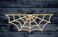 Web Spider Half Halloween Wood Cutout Unpainted Sign 1/4 inch thick