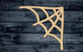 Web Spider Halloween Wood Cutout Shape Silhouette Blank Unpainted Sign 1/4 inch thick