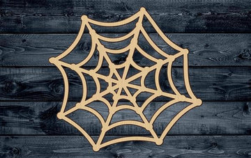 Web Spider Wood Cutout Shape Silhouette Blank Unpainted Sign 1/4 inch thick