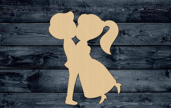 Wedding Cake Topper Wood Cutout Shape Silhouette Blank Unpainted Sign 1/4 inch thick