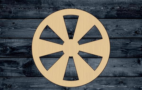 Wheel Fortune Wood Cutout Contour Silhouette Blank Unpainted Sign 1/4 inch thick
