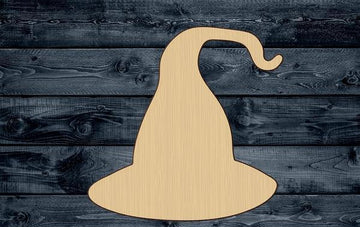 Witch Hat Magic Halloween Wood Cutout Shape Silhouette Blank Unpainted Sign 1/4 inch thick